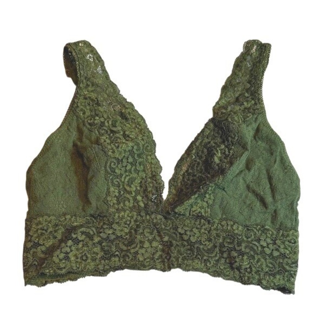 Soma Green Lace Lounge Bralette Women's‎ Size Small